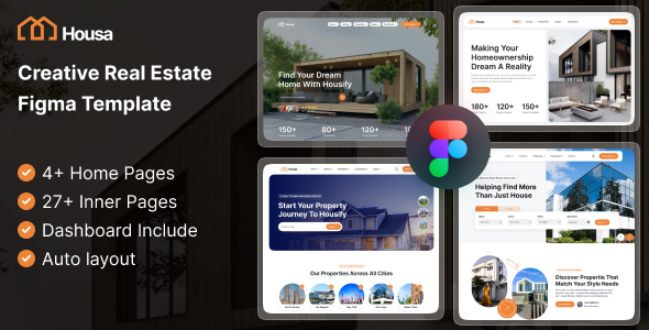 Housa - Creative Real Estate Figma Template | Nullsto Forums: Best ...