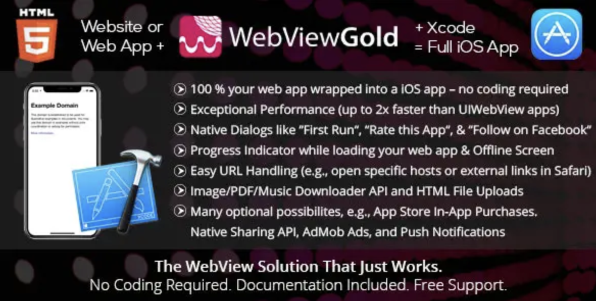 WebViewGold for iOS - WebView URL/HTML to iOS app + Push, URL Handling ...