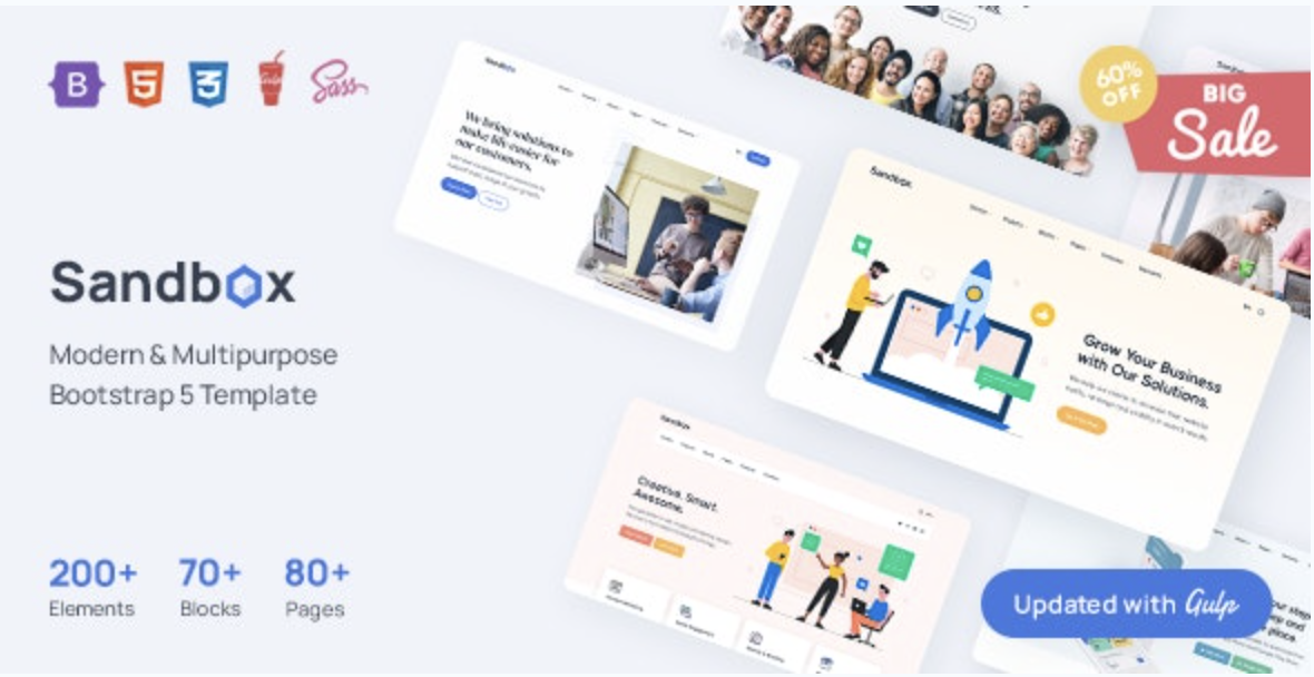 Sandbox - Modern & Multipurpose Bootstrap 5 Template | Nullsto Forums ...