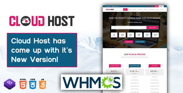 Cloud Host - WHMCS Responsive Hosting Template | Hosting | Nullsto ...