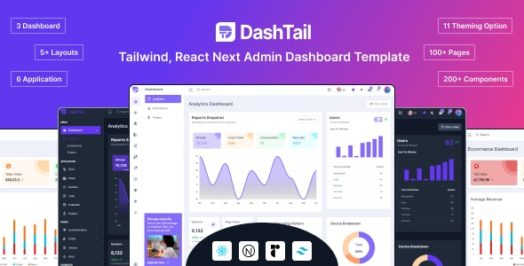 DashTail - Tailwind, React Next Admin Dashboard Template | Nullsto ...