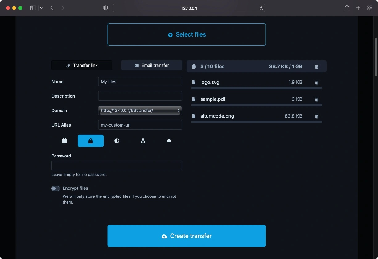 66transfer - Easy File Transfer Tool - PHP Script | Nullsto Forums ...
