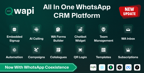 Wapi - WhatsApp CRM SaaS with Chatbot Flow Builder, API Automation ...