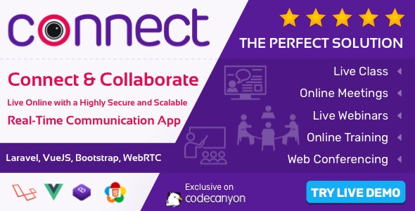 Connect - Live Video & Chat Messaging, Live Class, Meeting, Webinar ...