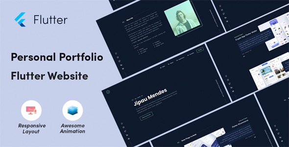 Jeff - Personal Website Developer Portfolio in Flutter Website ...