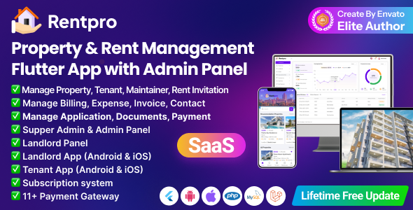 RentPro - Best Property & Rent Management Software with Laravel Admin ...