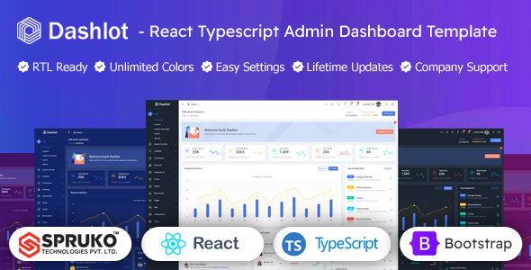 Dashlot - Typescript React Admin Panel Dashboard Template | Nullsto ...