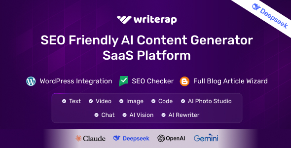 Writerap - AI Content Generator with SEO Optimizer SaaS Application ...