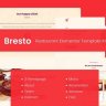 Bresto - Restaurant - Elementor Template Kit