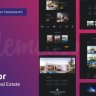 Alcor - Dark Real Estate - Elementor Template Kit