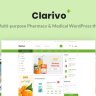 Clarivo - Pharmacy and Medical WordPress theme Untouched