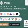 Viho - HTML, React Js, Angular , Nuxt Js, Next Js, Vue Js, Django , .NET Core & Laravel Dashboard
