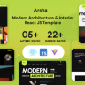 Arsha - Architecture Construction & Interior React JS Template