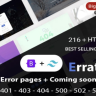 Erratum - 404 Error pages + Coming soon + Login + Signup
