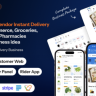 Hyperlocal - Multivendor eCommerce, Grocery, Food, Pharmacy Flutter Delivery app - Admin & Website